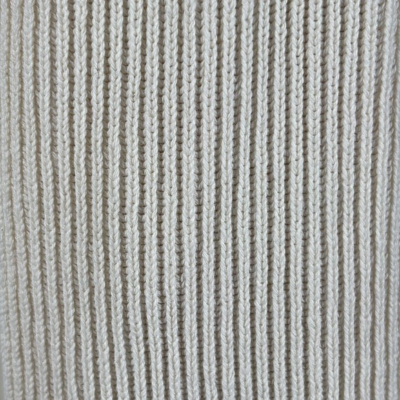 Blue Willis Denmark Hooded Knit Jacket Womens L Cream Full Zip Minimalist - Picture 8 of 16